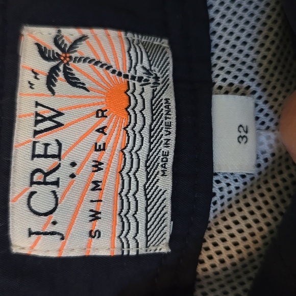 J. Crew Navy Swim Trunks Size 32 - Picture 4 of 5